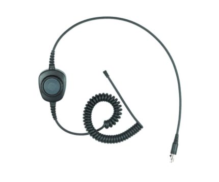 Atlantic Radio HS-PTTCAB Detachable Coil Cable With Inline PTT and Removable Rings