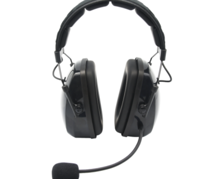 Atlantic Radio HS9 Lightweight Flex Padded Over-the-Head Dual Earmuff Headset