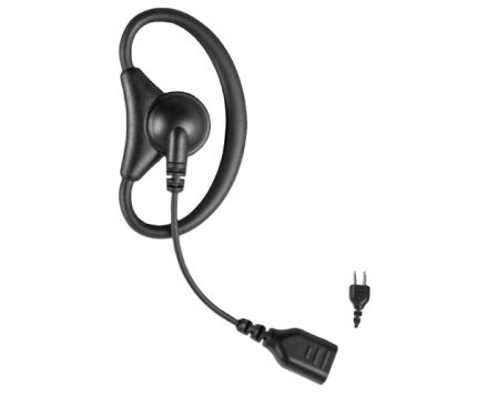 Atlantic Radio SL-DRA-AR Snaplock Adjustable D-Ring Earpiece with Flexible Rubber