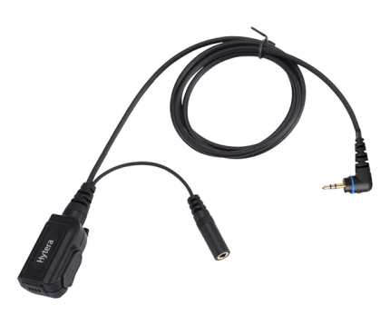 Hytera ACS-01 PTT and Microphone Cable - Quick Connect, IP54 Rated