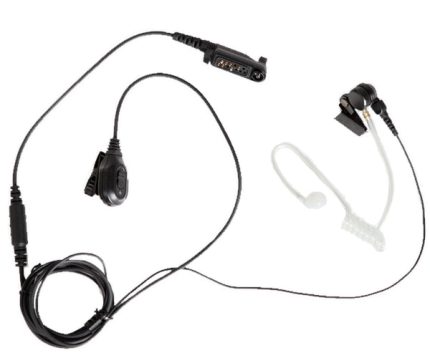 Hytera EAN24-P 2-Wire Surveillance Earpiece With Transparent Acoustic Tube