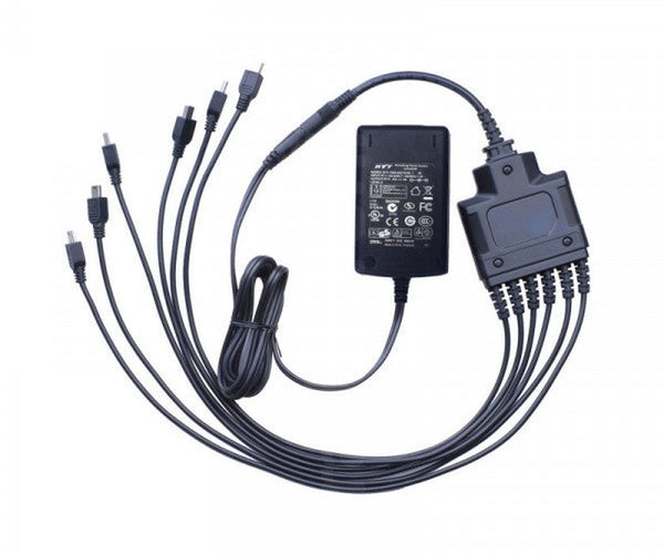 Hytera Six-Unit Switching Power Adapter, Micro USB Port, 5V/6A, Includes AC Power Cord Hytera Six-Unit Switching Power Adapter, Micro USB Port, 5V/6A, Includes AC Power Cord