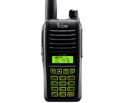 Icom A16 VHF Air Band Transceiver - 8.33/25 kHz Ground to Air Radio