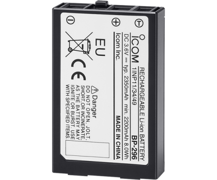 Icom BP296 Lithium-ion Battery (2350mAh) for M37 Portable | 3.6V