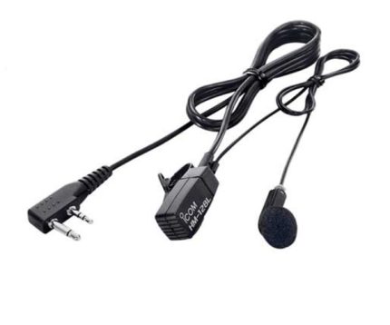 Icom HM128L Earphone/Mic With 2-Pin Right Angle Connector (End of Life)