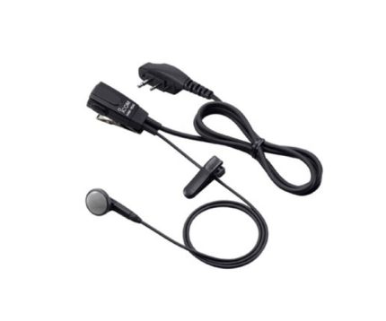 Icom HM166LA Earphone Microphone With 2-Pin Right Angle Connector