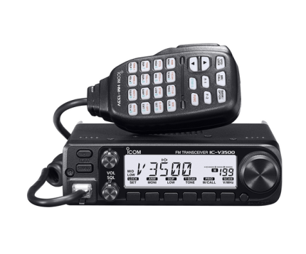 Icom IC-V3500 65W 144MHz FM Mobile - White Display with Loud Audio