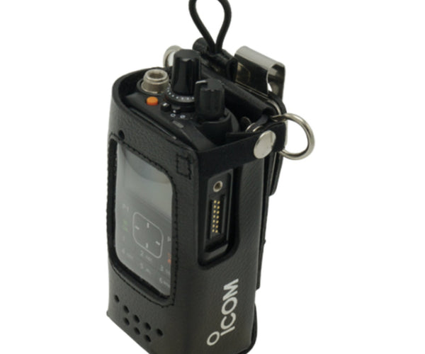Icom LCF1035SW Leather Carrying Case with D-clip for Portables Icom LCF1035SW Leather Carrying Case with D-clip for Portables