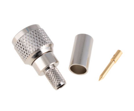 Mini UHF Male Crimp Connector MINI-U-M-RG58