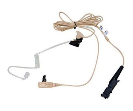 Motorola PMLN7270A Earpiece for Two Way Radio - 2-Wire Surveillance Kit - Beige